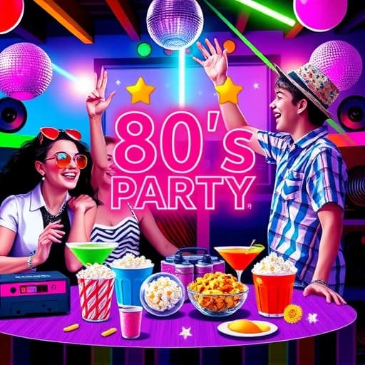 80s Theme Party Decorations Ideas featured image