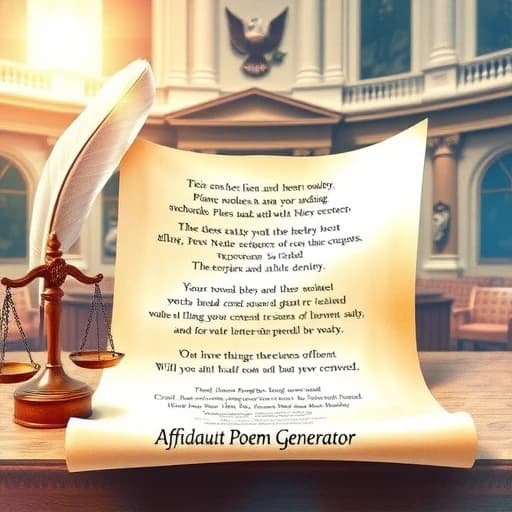 Affidavit Poem Generator featured image