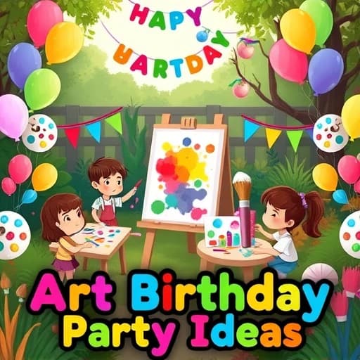Art Birthday Party Ideas featured image