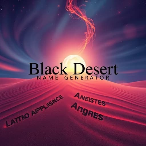 Black Desert Name Generator featured image