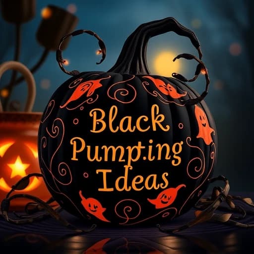 Black Pumpkin Painting Ideas featured image