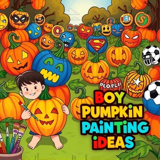 Boy Pumpkin Painting Ideas featured image