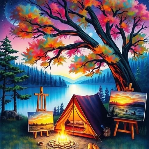Camping Painting Ideas featured image