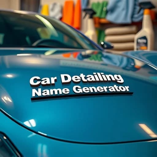 Car Detailing Name Generator featured image