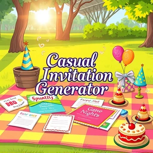 Casual Invitation Generator featured image