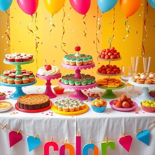 Color Theme Party Food Ideas featured image