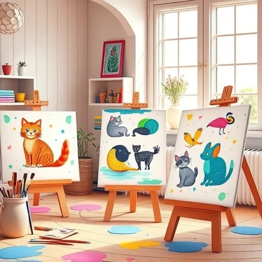 Cute Animal Painting Ideas featured image