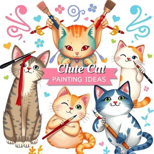 Cute Cat Painting Ideas featured image