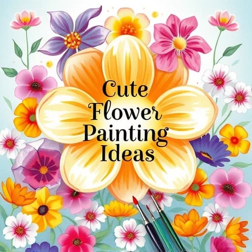 Cute Flower Painting Ideas featured image