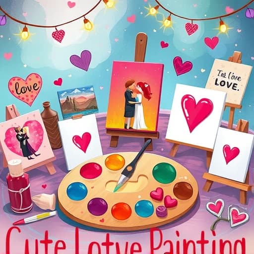 Cute Love Painting Ideas featured image
