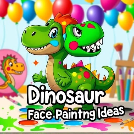 Dinosaur Face Painting Ideas featured image