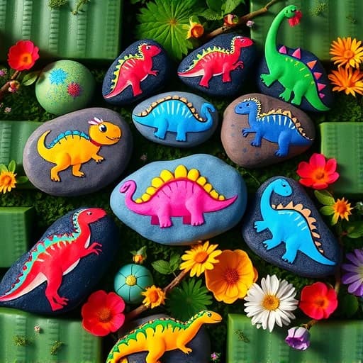 Dinosaur Rock Painting Ideas featured image