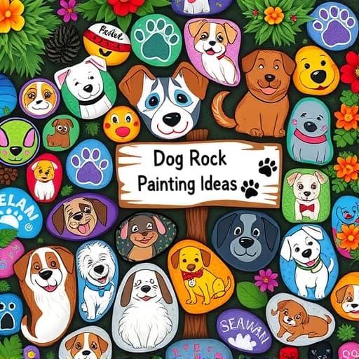 Dog Rock Painting Ideas featured image