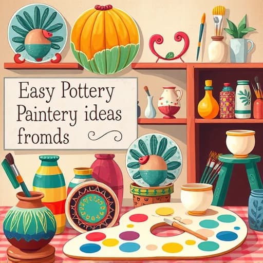 Easy Pottery Painting Ideas featured image