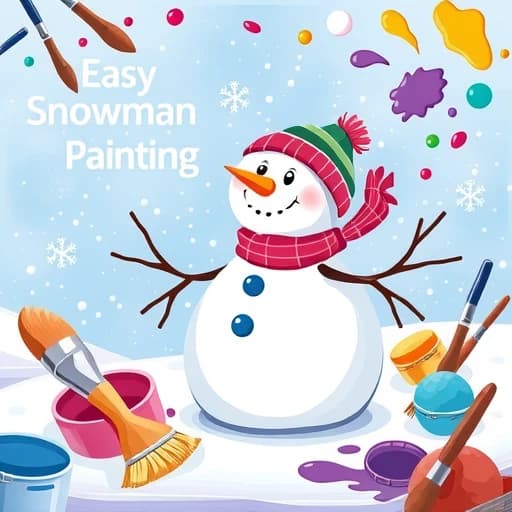Easy Snowman Painting Ideas featured image