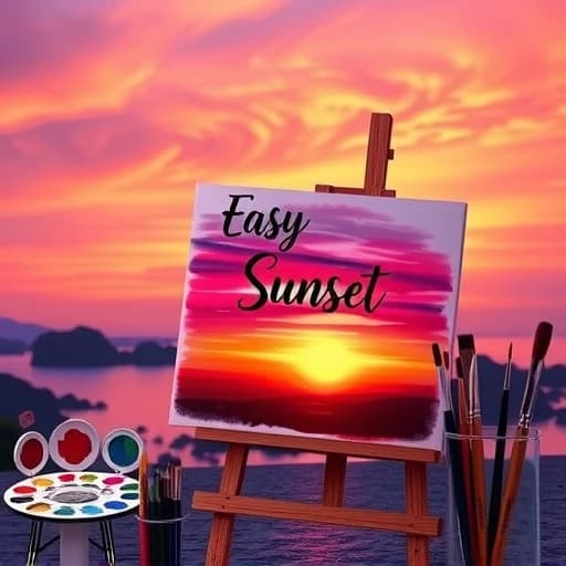 Easy Sunset Painting Ideas featured image