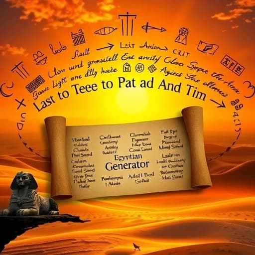 Egyptian Name Generator featured image