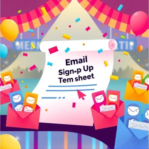 Email Sign Up Sheet Template featured image