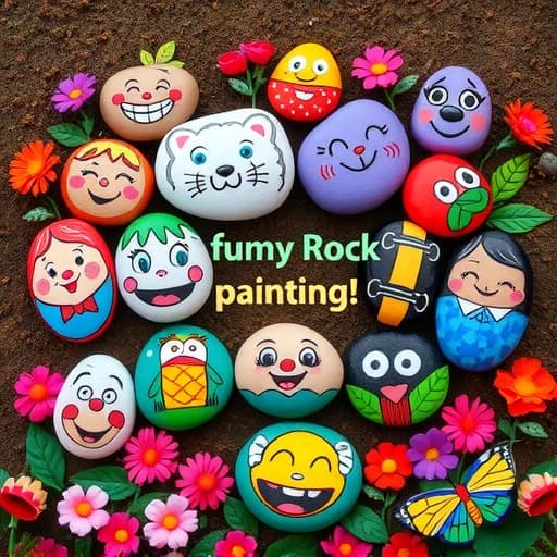 Funny Rock Painting Ideas featured image