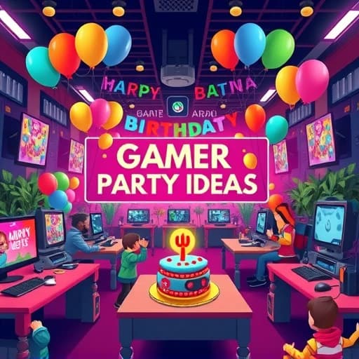 Gamer Birthday Party Ideas featured image