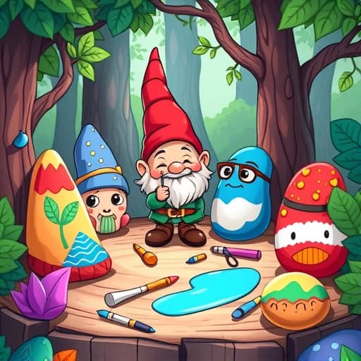 Gnome Rock Painting Ideas featured image
