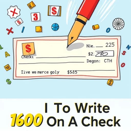 How To Write 1600 On A Check featured image