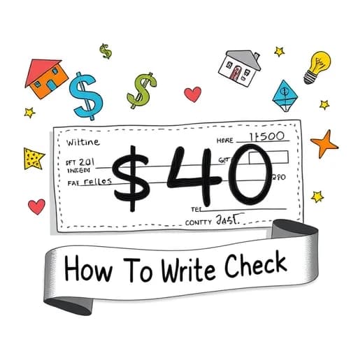 How To Write A Check For $40 featured image