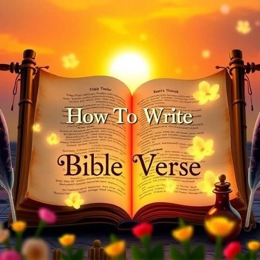 How To Write Bible Verse featured image