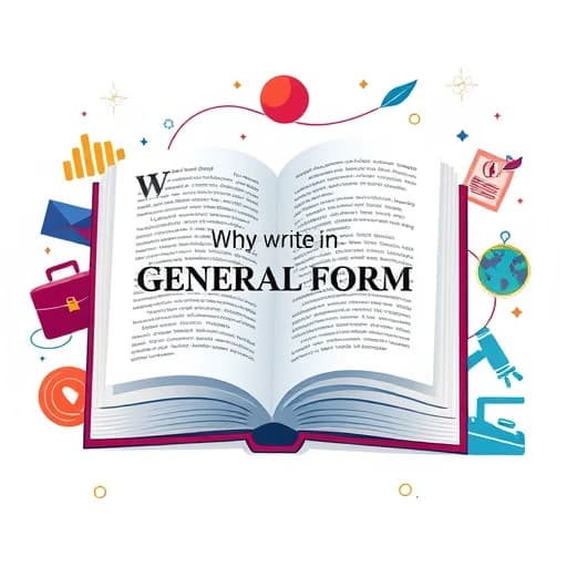 How To Write In General Form featured image