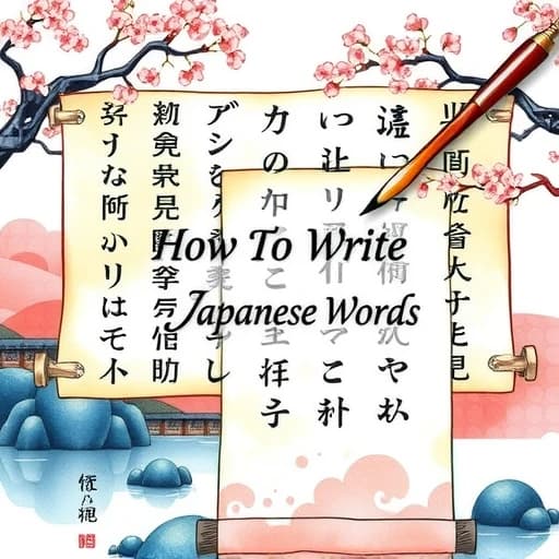 How To Write Japanese Words featured image