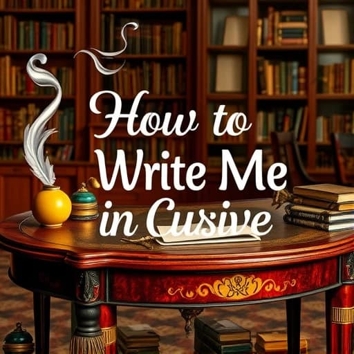 How To Write Me In Cursive featured image