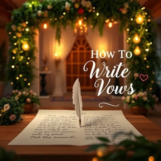How To Write Vows Template featured image