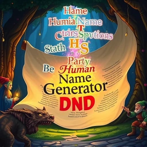 Human Name Generator Dnd featured image
