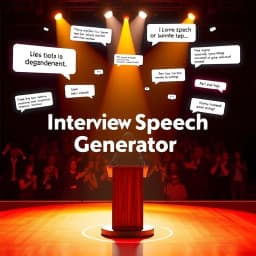 Interview Speech Generator icon