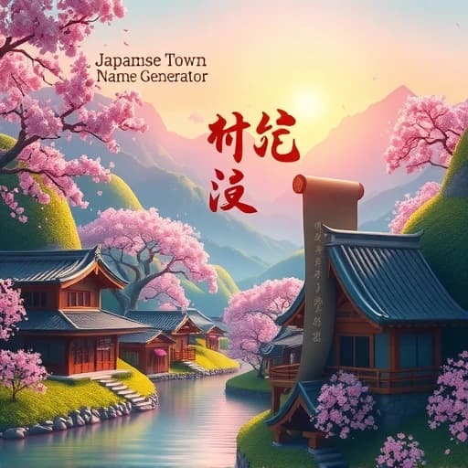 Japanese Town Name Generator featured image