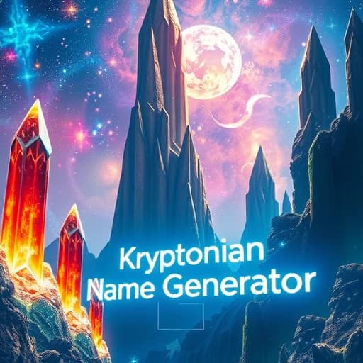 Kryptonian Name Generator featured image