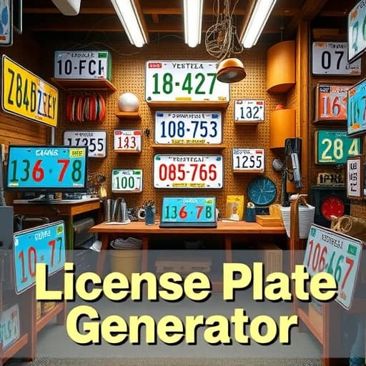  License Plate Generator featured image