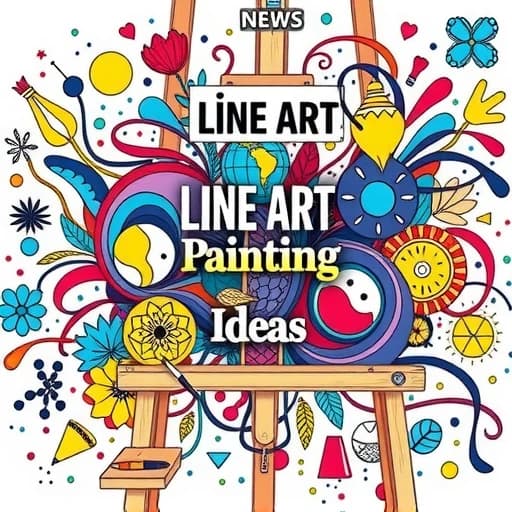 Line Art Painting Ideas featured image