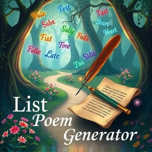 List Poem Generator featured image