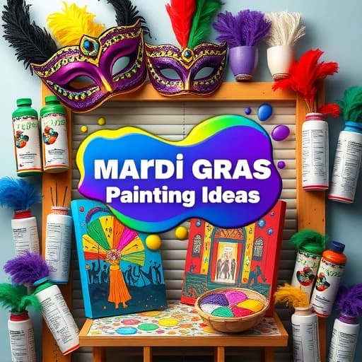 Mardi Gras Painting Ideas featured image
