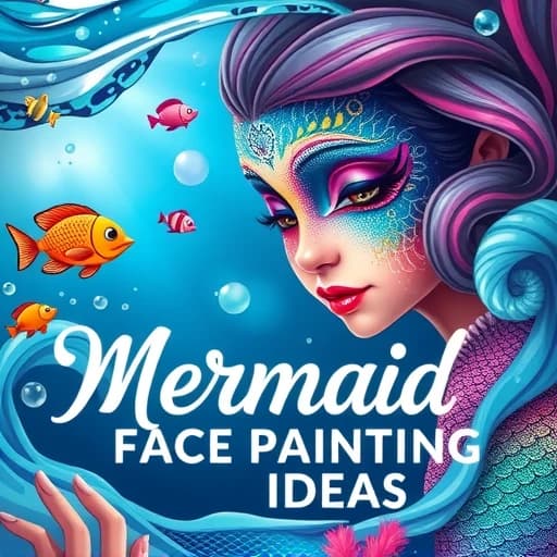 Mermaid Face Painting Ideas featured image
