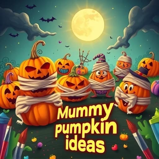 Mummy Pumpkin Painting Ideas featured image