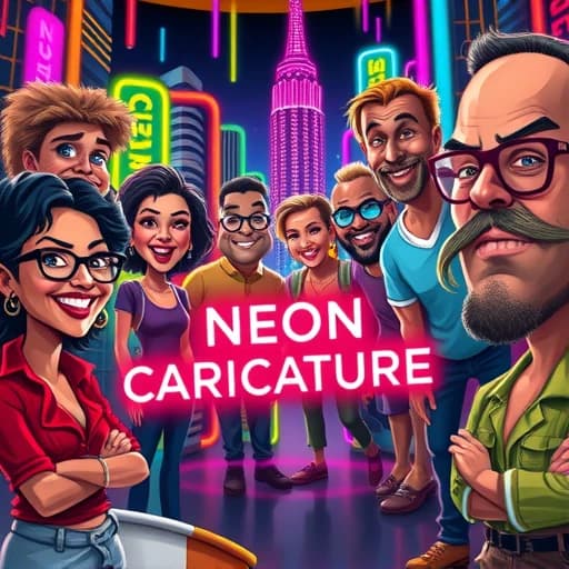 Neon Caricature Generator featured image