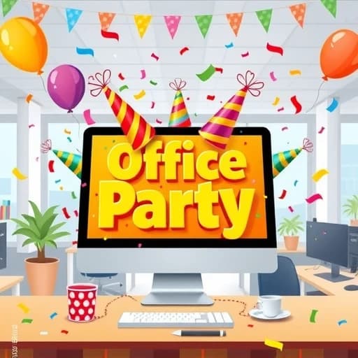 Office Party Email Template featured image