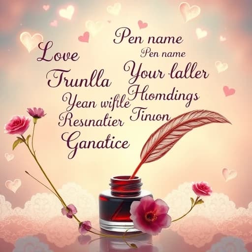  Pen Name Generator Romance featured image