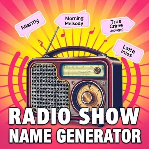 Radio Show Name Generator featured image