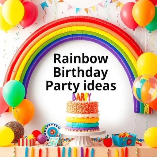 Rainbow Birthday Party Ideas featured image