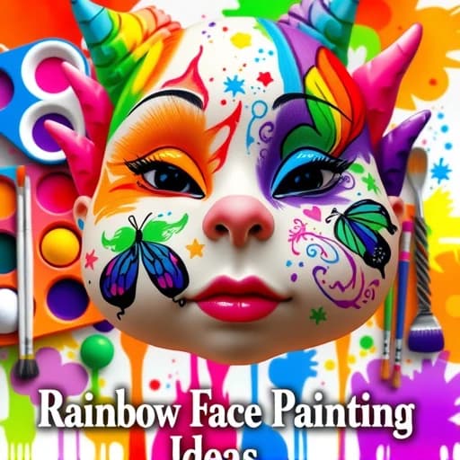 Rainbow Face Painting Ideas featured image