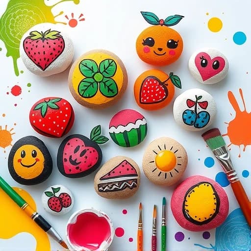 Rock Painting Ideas Food featured image