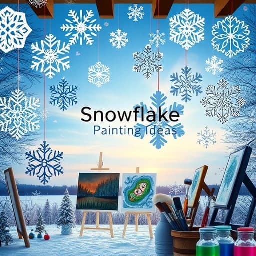 Snowflake Painting Ideas featured image